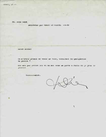Felipe Diez Sada - Lettre à Michel Nau - 1974 Felipe Diez Sada - Lettre à Michel Nau - 1974