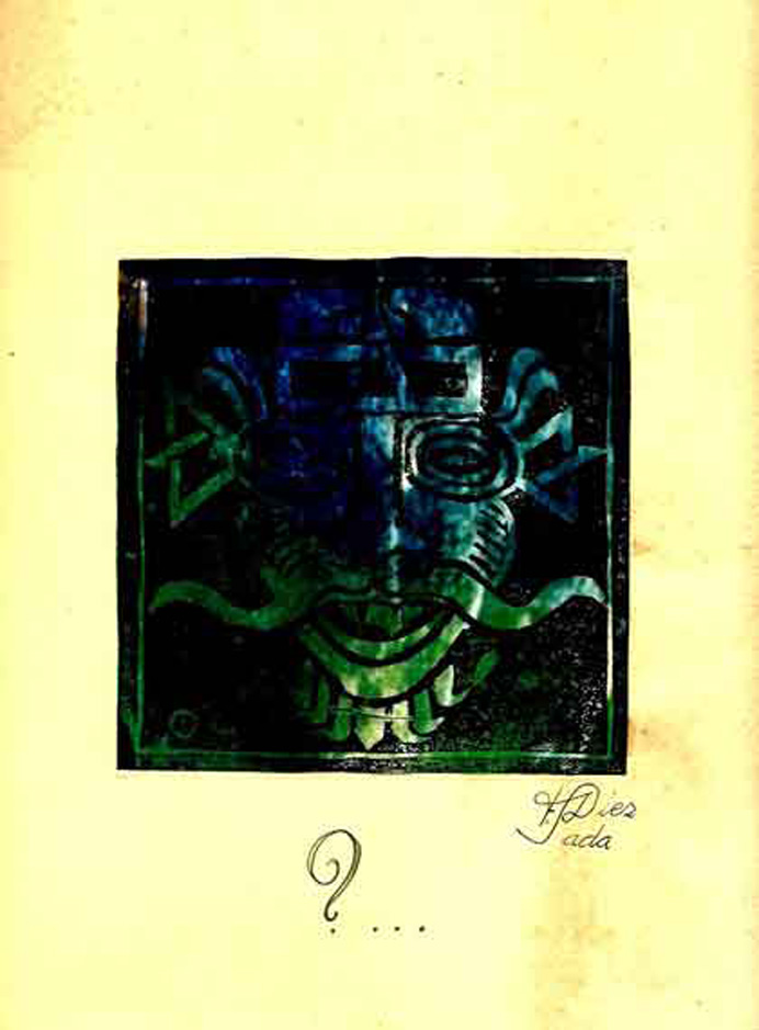 Felipe Diez Sada - Autoportrait - Gravure aquarellée 14 x 14 cm contrecollée sur feuille 25 x 29,5 cm Felipe Diez Sada - Autoportrait - Gravure aquarellée 14 x 14 cm contrecollée sur feuille 25 x 29,5 cm