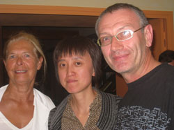 Daniele Sicard avec Wang Yu et Pierre Garçon Daniele Sicard